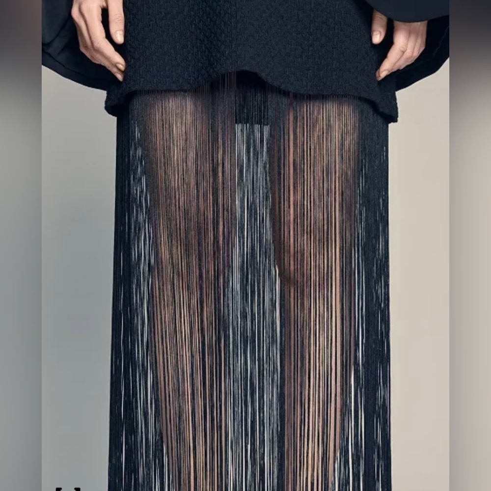 Kenneth Cole Women's Fringe Hem Mini Sleeveless Shift Dress, Size 14, NWT - Picture 4 of 4